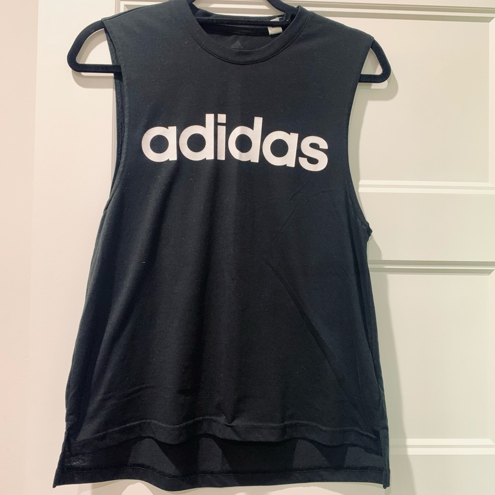 Women’s Black Adidas Muscle Tee